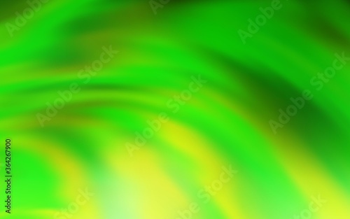 Light Green vector background with bent lines. A shining illustration, which consists of curved lines. A completely new template for your design.