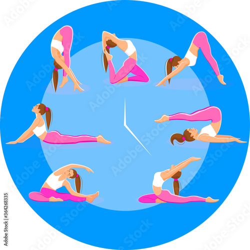 yoga icons set © Elena_CH