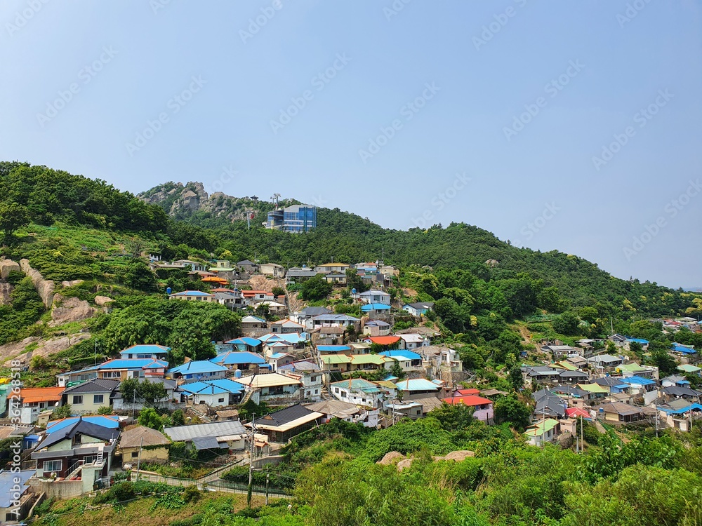 Mokpo-si, South Korea - 7th July 2020 : Scenery arond Borimadang, Mokpo-si, Jeollanam-do, South Korea