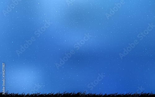 Light BLUE vector pattern with night sky stars. Modern abstract illustration with Big Dipper stars. Pattern for astrology websites.