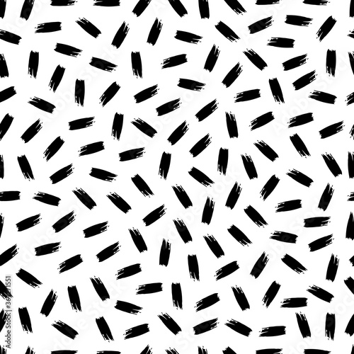 Seamless Pattern with hand drawn scribble smears