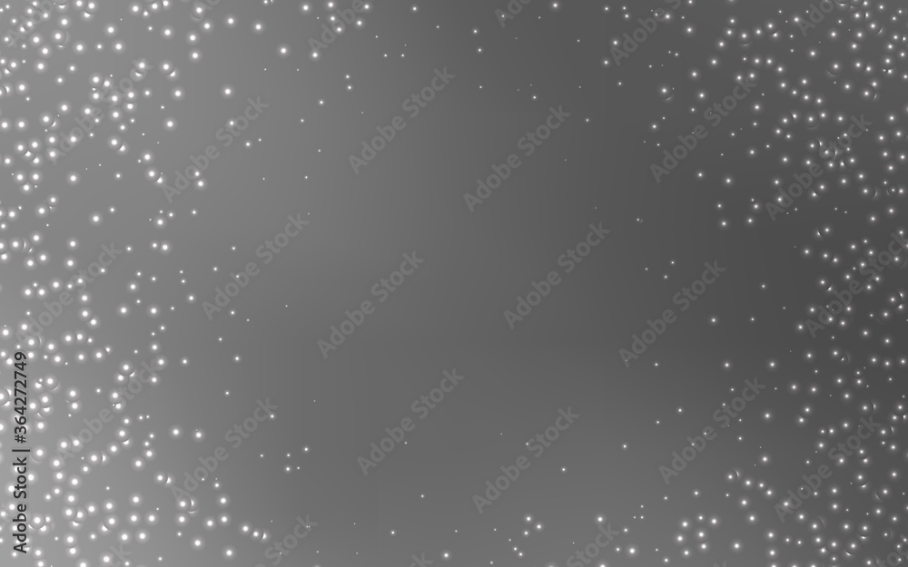 Light Gray vector pattern with night sky stars. Space stars on blurred abstract background with gradient. Smart design for your business advert.