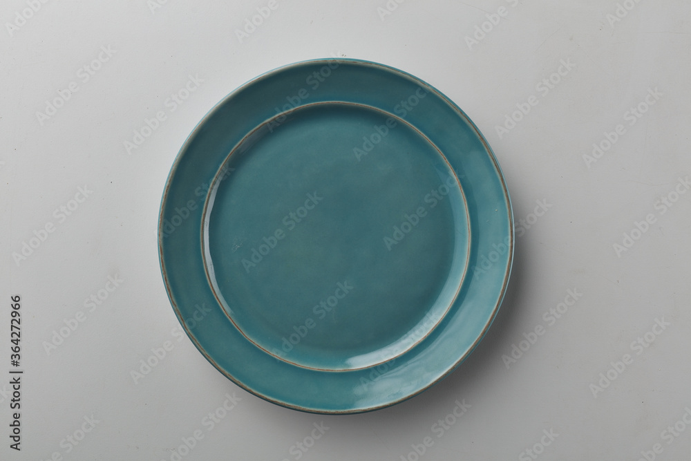 Top view shot of a plate on white background. Top view shot of a plate on white background.