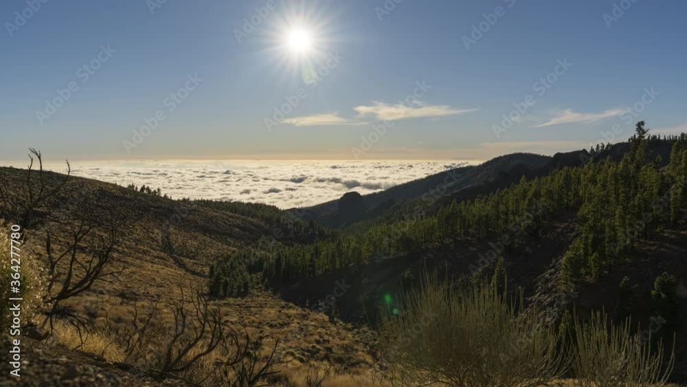 Teide National Park, Tenerife, Spain. Timelapse. 4K. 25p Teide National Park, Tenerife, Spain. Timelapse. 4K. 25p