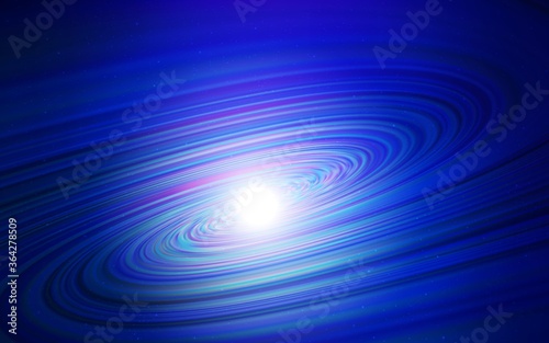 Dark BLUE vector layout with cosmic stars. Modern abstract illustration with Big Dipper stars. Template for cosmic backgrounds.