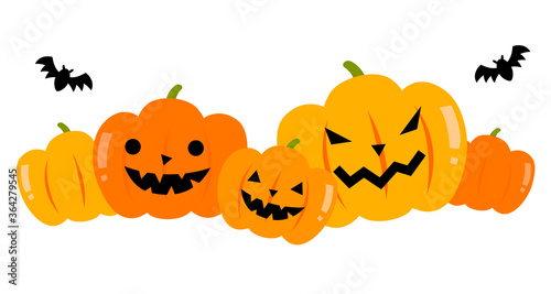 ジャック・オ・ランタンのイラスト　ハロウィン