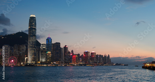 Canvas Print Hong Kong night