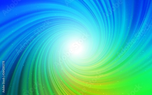 Light Blue, Green vector layout with cosmic stars. Modern abstract illustration with Big Dipper stars. Pattern for astronomy websites.