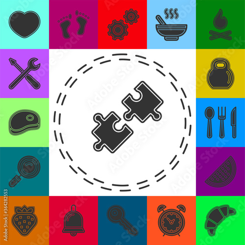 compatibility icon. Simple element illustration