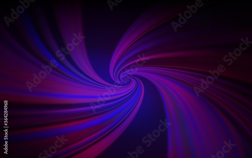 Dark Pink, Blue vector background with wry lines. Modern gradient abstract illustration with bandy lines. Template for cell phone screens.