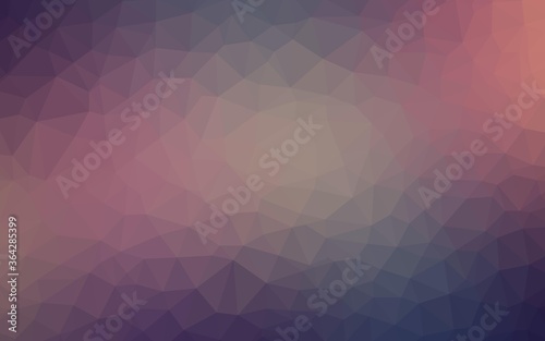 Light Purple vector shining triangular backdrop. Shining colorful illustration with triangles. Best triangular design for your business.