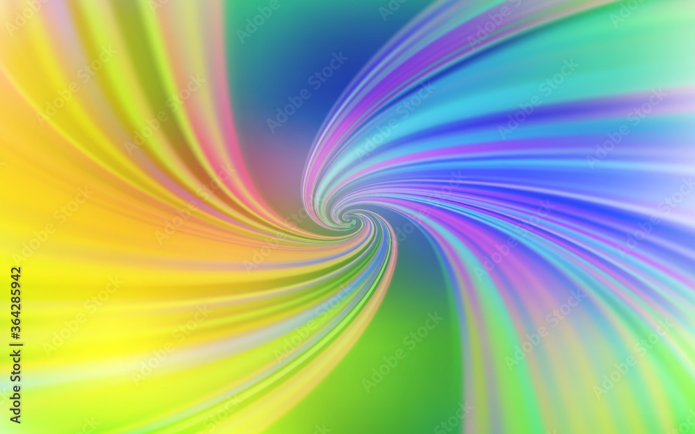 Obraz premium Light Multicolor vector background with bent lines. Colorful geometric sample with gradient lines. Colorful wave pattern for your design.