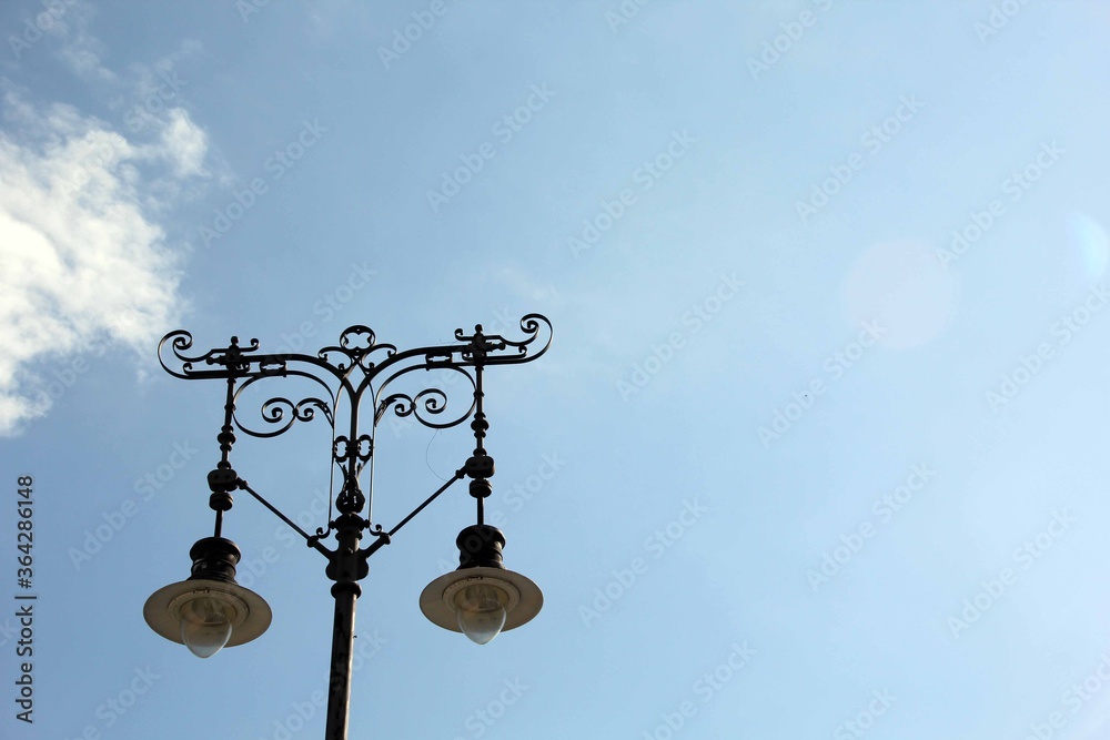 Street Light Post Sibiu Hermannstadt Romania Street Light Post Sibiu Hermannstadt Romania