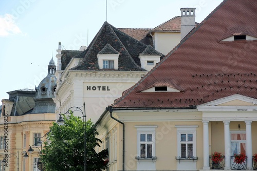 Bild auf Leinwand Hotel Downtown Sibiu Hermannstadt Romania