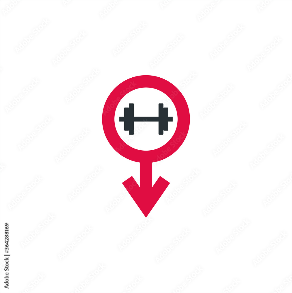 Men and woman gym fitness logo vector illustration Men and woman gym fitness logo vector illustration