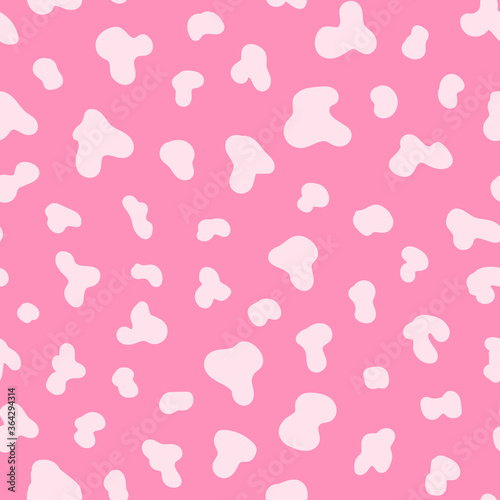 Spotted texture seamless pattern. Vector illustration background. Pastel pink-colored wallpaper.	