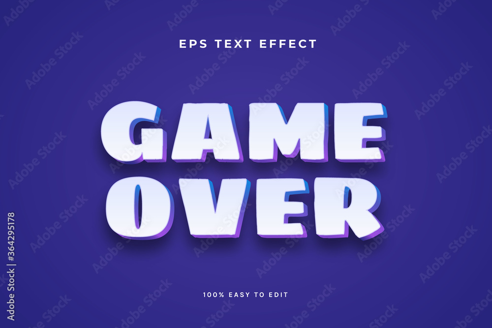 White purple text effect