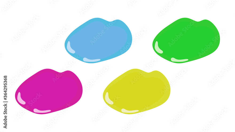Slime vector. Vector image of a popular antistress toy slime.