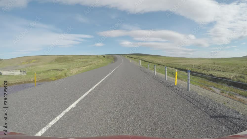 POV driving high speed hyperlapse in Icelandic highlands POV driving high speed hyperlapse in Icelandic highlands