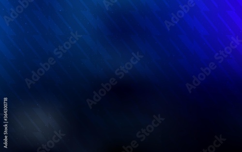 Dark BLUE vector pattern with sharp lines. Lines on blurred abstract background with gradient. Smart design for your business advert.