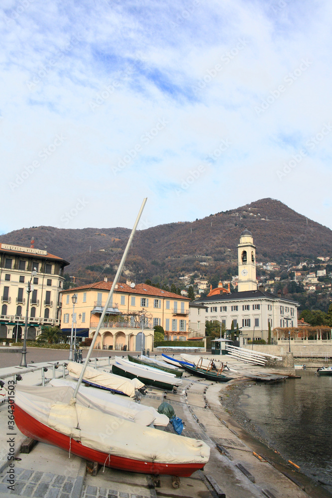 Cernobbio town centre at Lake Como, Italy 