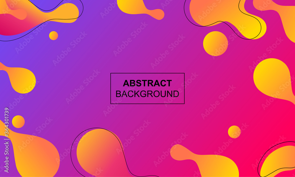 Abstract Background with gradient colors fluid shapes modern concept. minimal poster. ideal for banner, web, header, cover, billboard, brochure, social media, landing page.