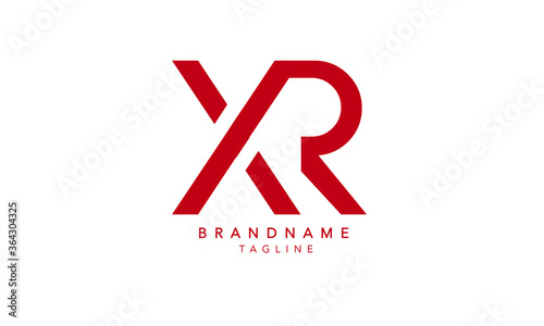Alphabet letters Initials Monogram logo XR, RX, X and R