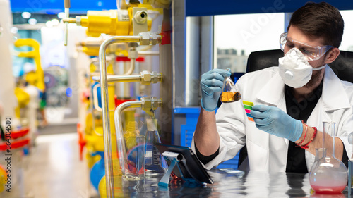Laboratory assistant in a r...