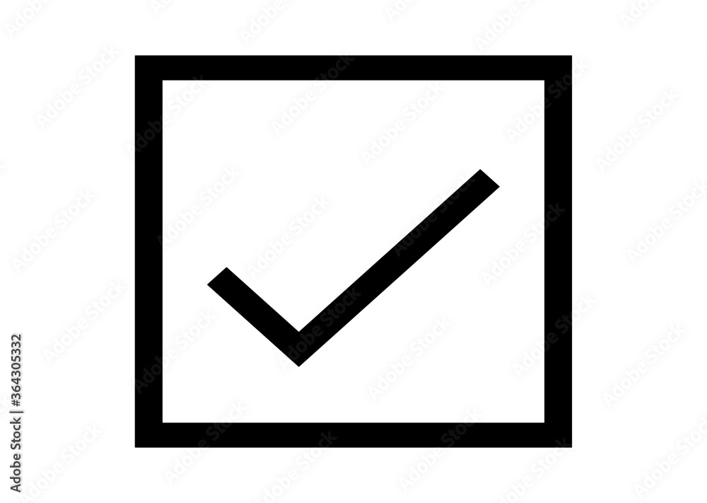 Check box icon on background for graphic and web design. Creative illustration concept symbol for web or mobile app Check box icon on background for graphic and web design. Creative illustration concept symbol for web or mobile app
