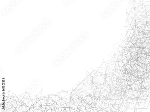 モノクロの抽象的なイラスト