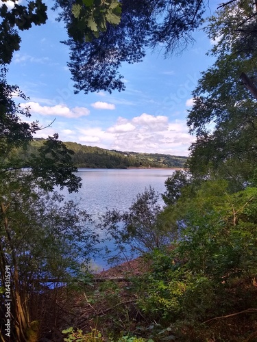 sunset over the river