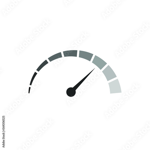 simple speedometer, speed motion, vector illustration 