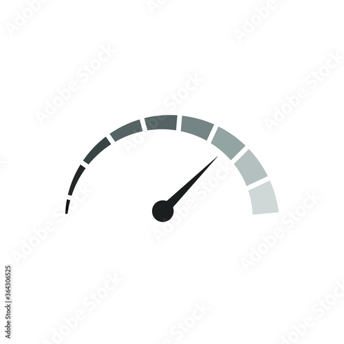 simple speedometer, speed motion, vector illustration
