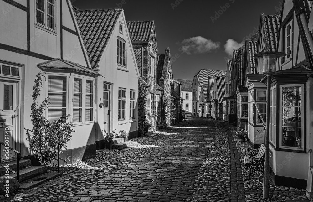 Old street in denmark