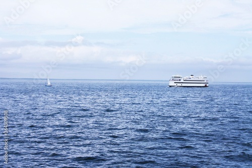 Ferry in the sea