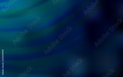 Dark BLUE vector template with bent lines. A circumflex abstract illustration with gradient. A completely new template for your design.