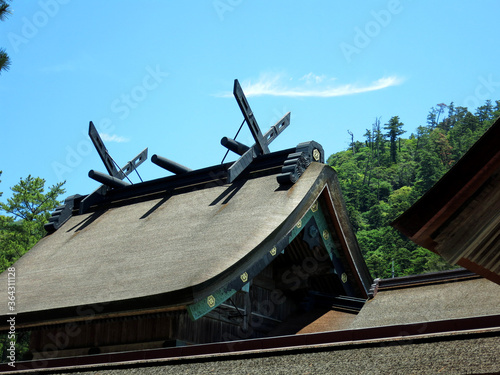 出雲大社本殿. The Main Hall (Honden) of Izumo Grand Shrine (Izumo-taisha) in Shimane Prefecture, JAPAN