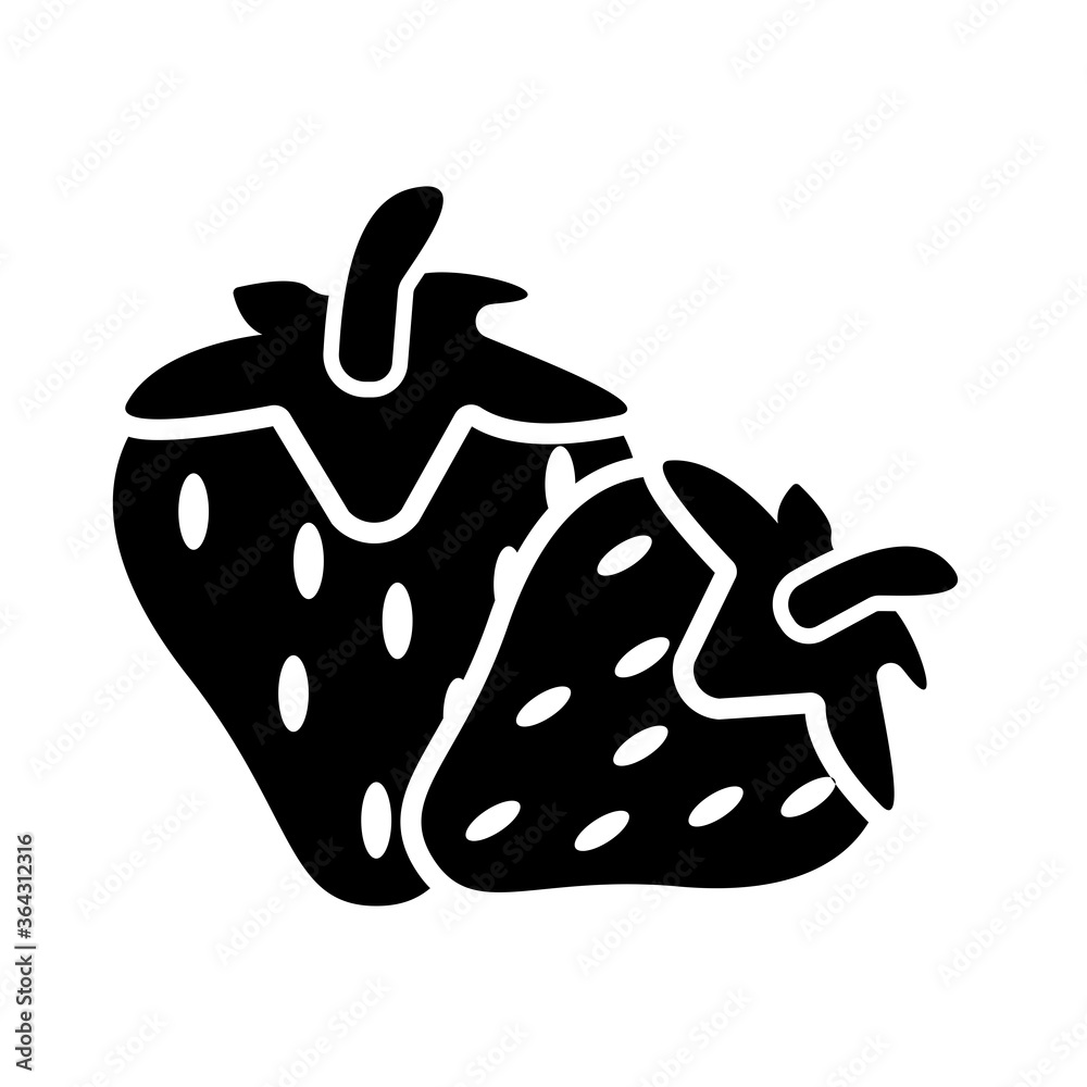 strawberry icon vector illustration design strawberry icon vector illustration design