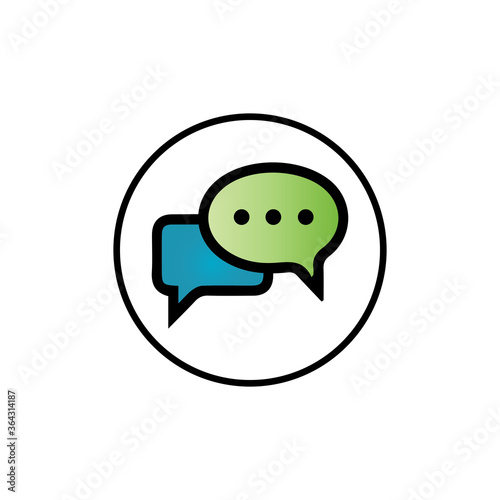 Speech bubble icon vector illustration