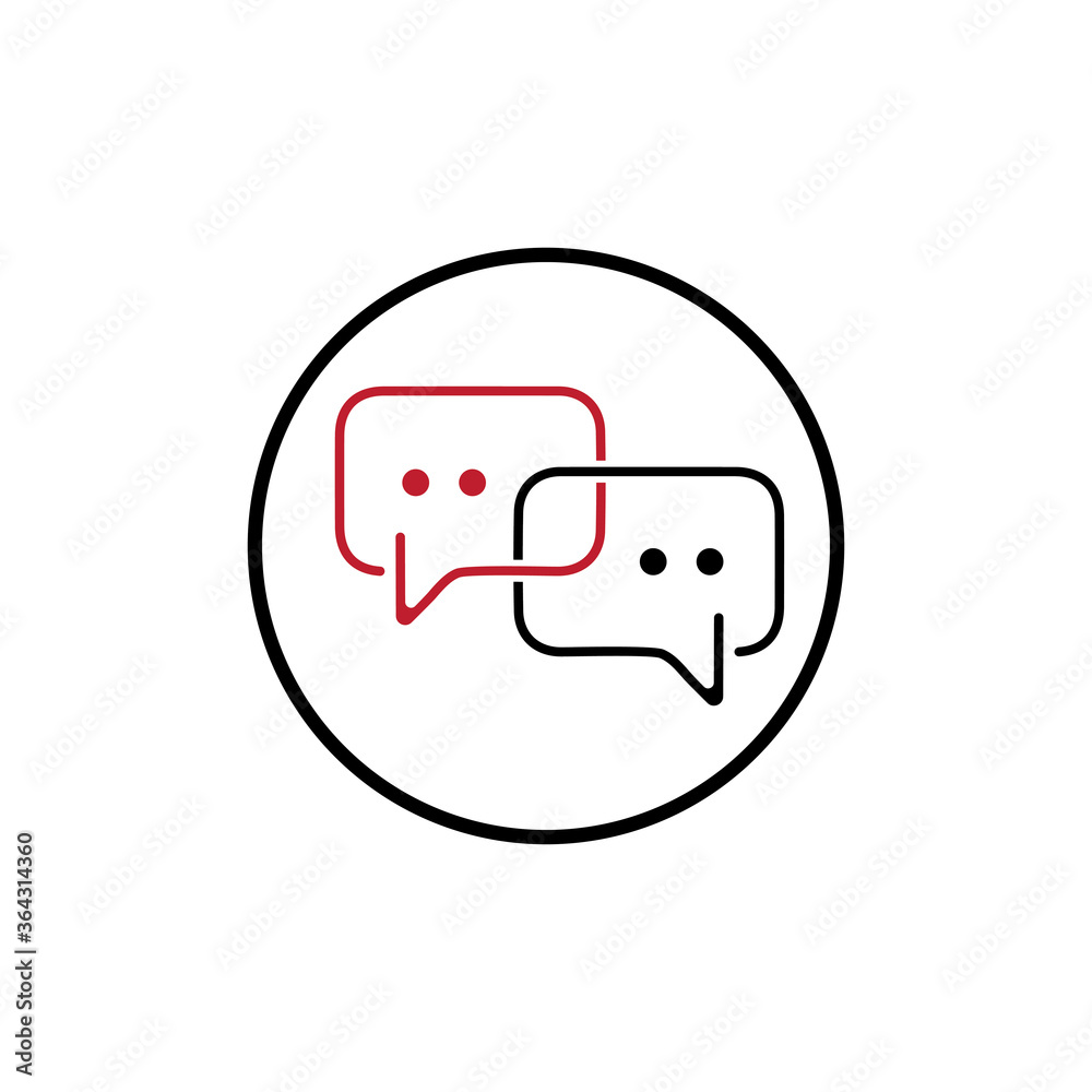 Fototapeta premium Speech bubble icon vector illustration