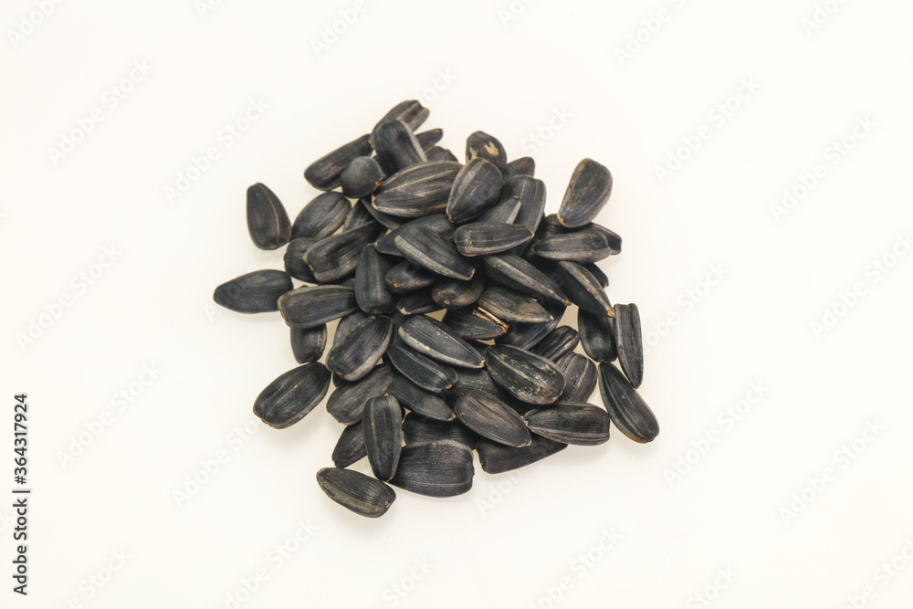 Sunflower seeds isolated on white Sunflower seeds isolated on white
