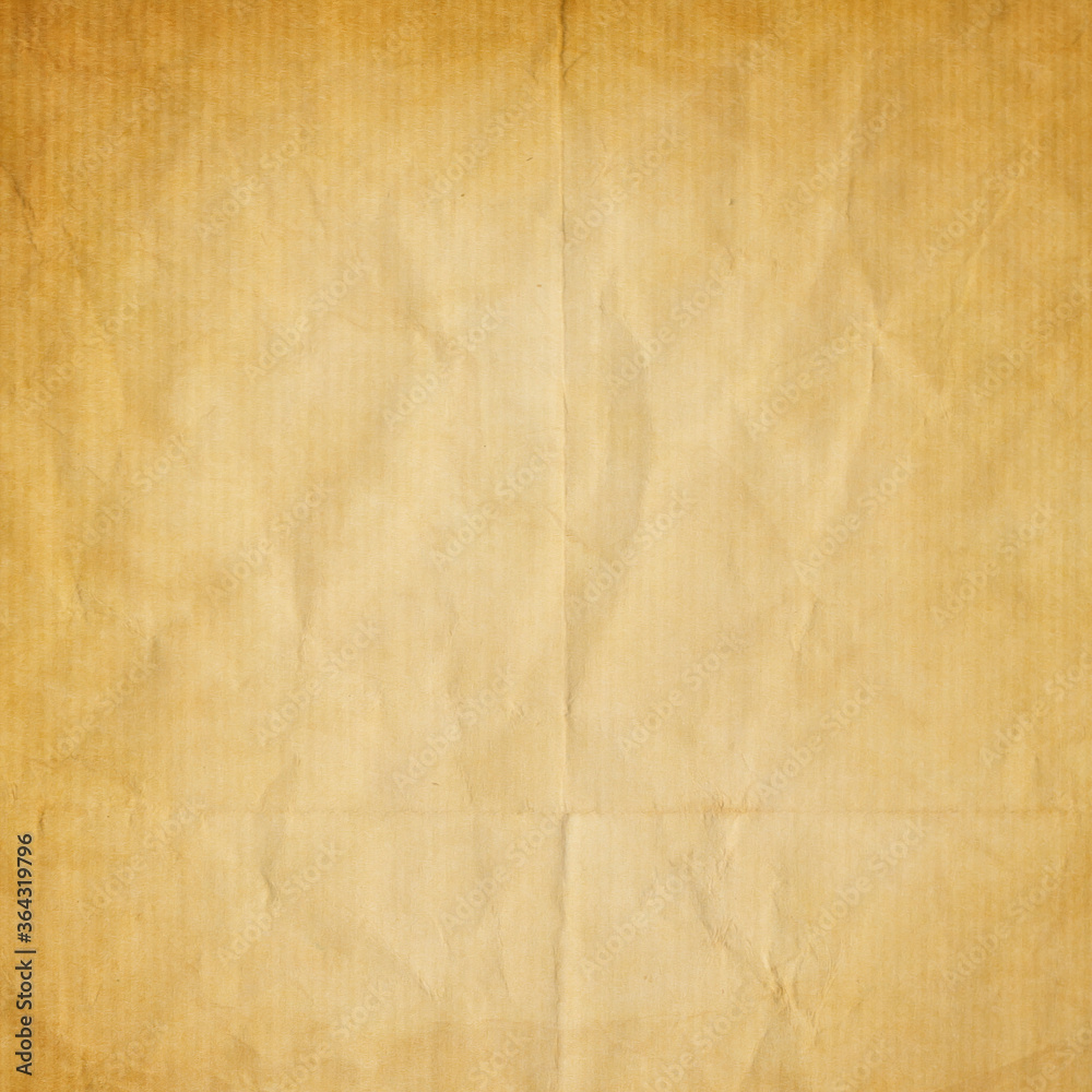 old crumpled kraft paper texture or background
