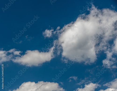 Blauer Himmel mit weissen Wolken - Wolkengebilde