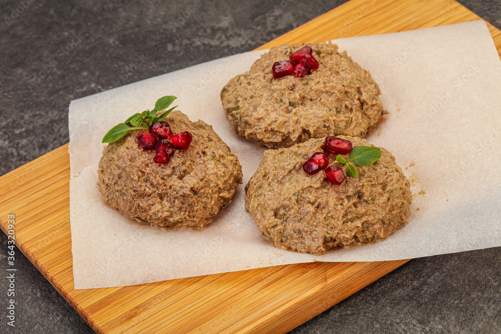 Georgian cuisine - pkhali from beans Georgian cuisine - pkhali from beans