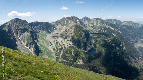 mountain panorama view from Volovec in Slovakia (Rohacske tarn) photo