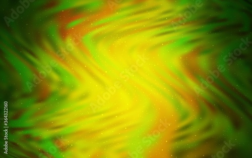 Light Green, Yellow vector layout with cosmic stars. Modern abstract illustration with Big Dipper stars. Pattern for astrology websites.