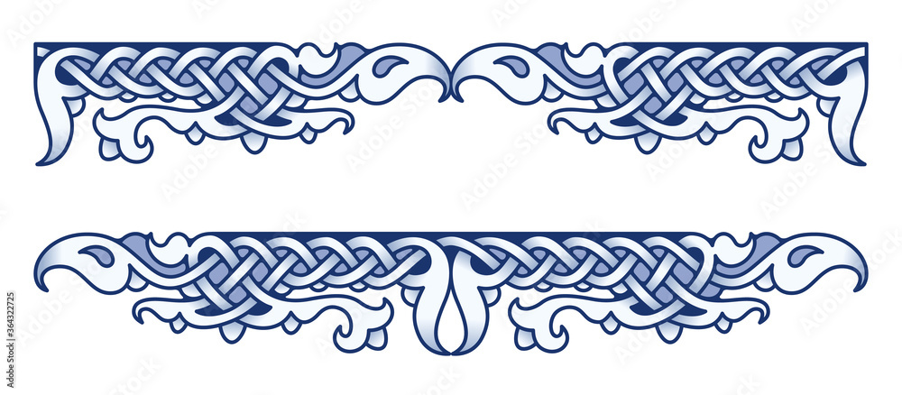 Fototapeta premium Ethnic vintage border. Vector illustration