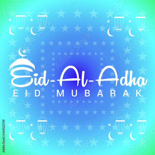 Eid al adha mubarak islamic design