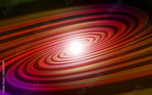Dark Red vector background with astronomical stars. Space stars on blurred abstract background with gradient. Smart design for your business advert.