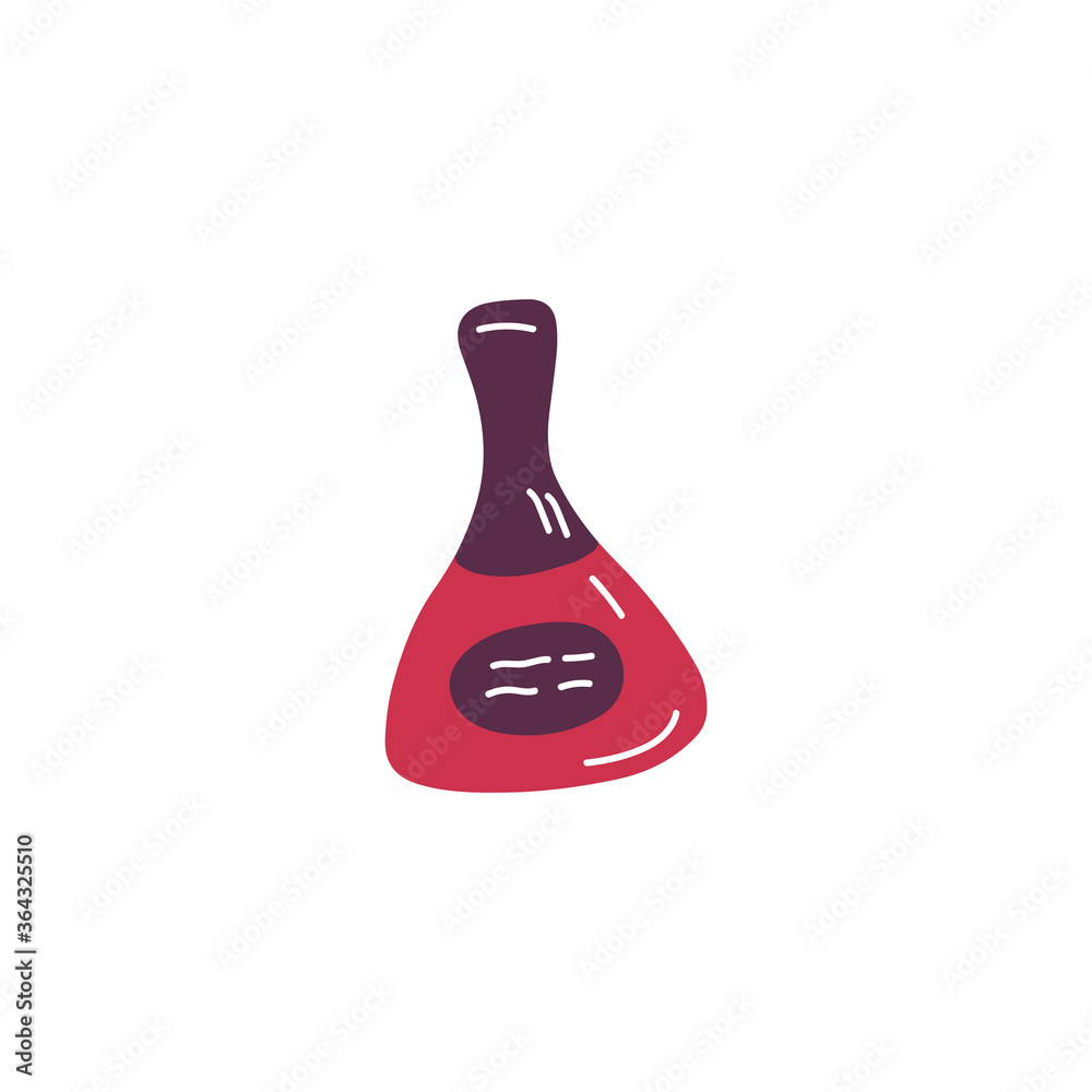 Sketch nail varnish image. Hand drawn nail polish bottle. Fashion, cosmetic and beauty sketching. Vector flat doodle illustration Sketch nail varnish image. Hand drawn nail polish bottle. Fashion, cosmetic and beauty sketching. Vector flat doodle illustration